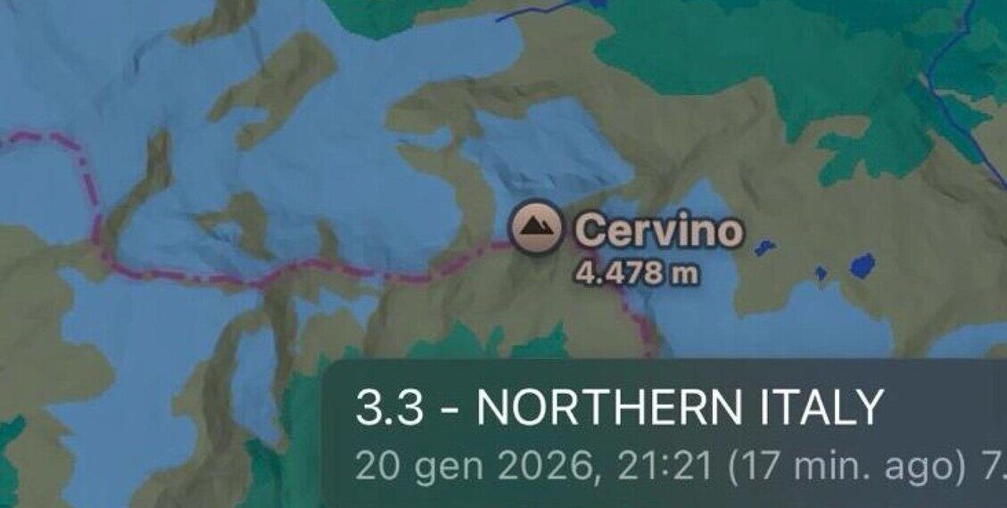 Terremoto di magnitudo 3.3 in Valle d’Aosta