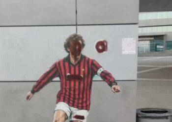 Casa Milan, vandalizzato il murales dedicato a Franco Baresi