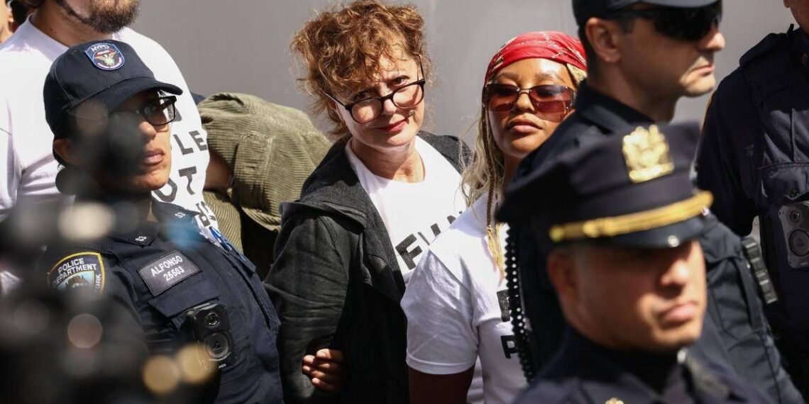 Susan Sarandon fermata a New York, protestava contro Netanyahu all’Onu