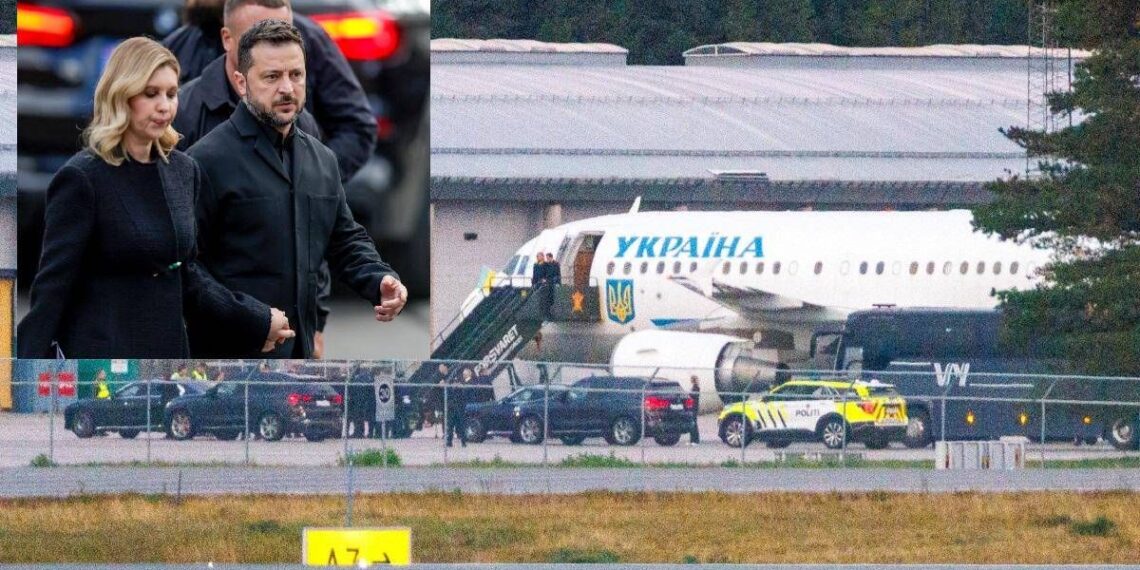 L’aereo di Zelensky “ha rischiato di essere colpito da un drone in volo per Oslo”